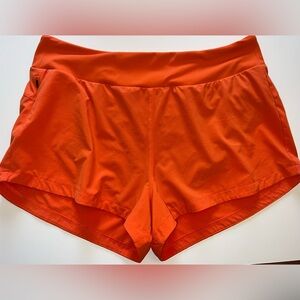 Free Fly Bamboo Lined Orange Breeze Shorts Women Size XL Lightweight Outdoor